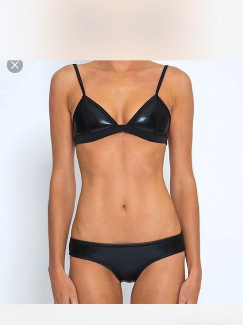 triangl swimwear Black Triangle Bikini Set
